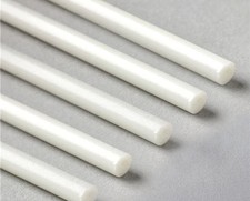 5X HIGH QUALITY 4MM FIBREGLASS ROMAN BLIND RODS WITH FREE END CAPS