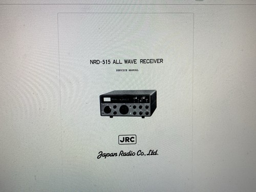 Jrc nrd 515 service manual - service,