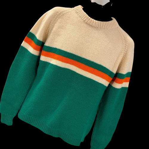 Hand knit pullover sweater - hand,
