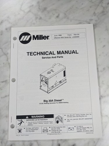 Miller welder techinical - miller,