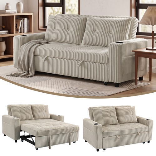 Homcom corduroy click clack - homcom,