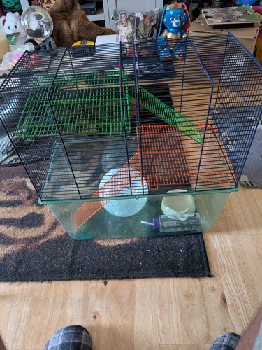 Hamster cage with - , accessories