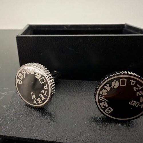 Camera mode dial cufflinks - camera,