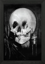 Optical Illusion Skull Framed