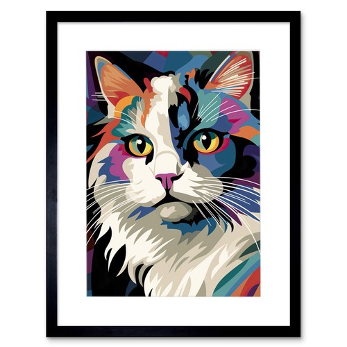 Fluffy ragdoll cat portrait - ragdoll,