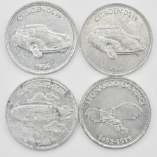 4x Shell Coin Tokens Historic