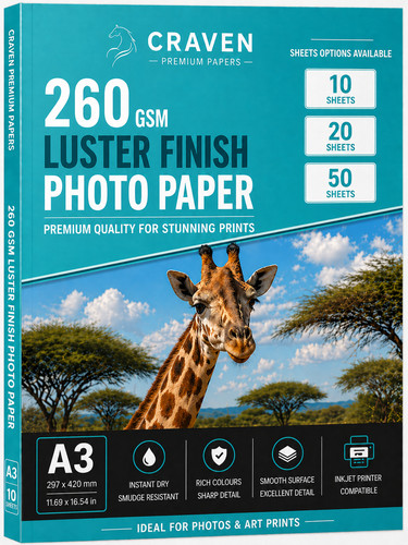 260gsm luster photo paper - luster, a3