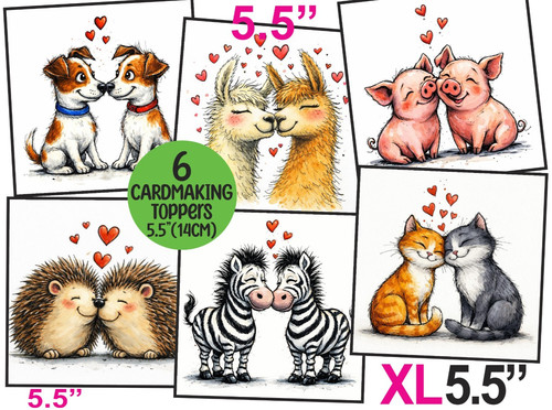 Valentines anniversary animals - valentines,