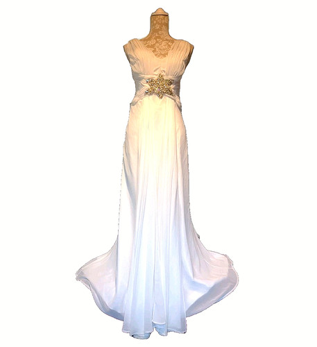 Odrella chiffon gown - chiffon,