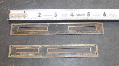 Antique player piano brass - piano,