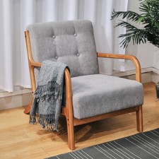 Solid Wooden Frame Armchair
