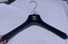 CHANEL ~ Single BLACK VELVET GOLD CC LOGO Hanger For T Shirts Or Jackets