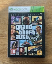 Grand Theft Auto 5 GTA V Special Edition Steelbook Xbox 360 Excellent Condition