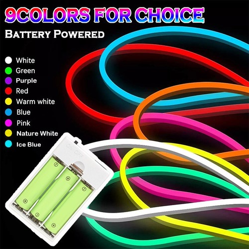 Battery operated neon - battery,