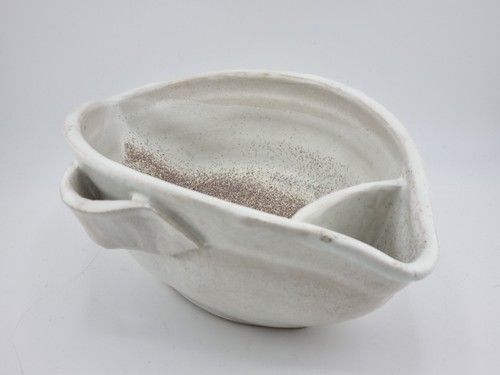 Studio pottery serving bowl - pottery,