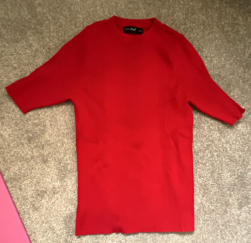 Women red rib - women’s, rib-knit