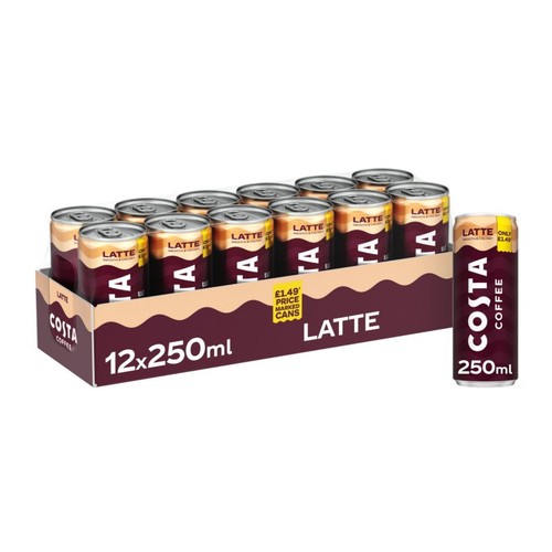 12x costa coffee - 12x, latte