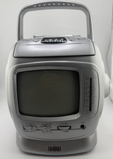 5.5” Portable Tv With CD Player/ Radio - Black And White Tv