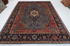 8x10 ft heriz Blue Area Rug
