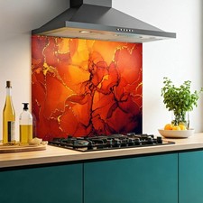 Printed glass kitchen - printed,