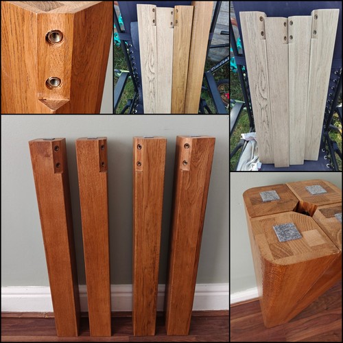 Set solid oak table - set,