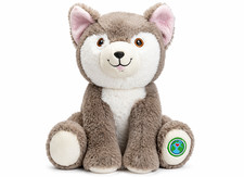 Husky soft toy plush teddy - soft,