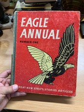 1ST ISSUE!! 1951 "EAGLE ANNUAL NUMBER 1" DAN DARE ILLUSTRATED HARDBACK BOOK (P5)