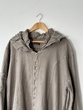 Sarah Santos Heavy Linen Coat Medium Size Summer Statement Luxury