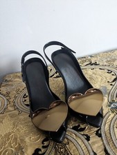 Vivienne Westwood ShoesMelissa Shoes BALCK & GOLD With Heart Shoes Uk Size 5