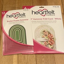 Heartfelt Creations Eyelet Frame Gateway Dies HCD2-7340 & Fold Cards RARE