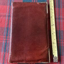 Asprey Hall Marked Gold 1983 Men’s Lizard Wallet. One Gold Corner Missing