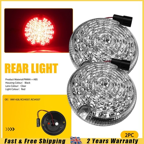 2pcs 95mm clear led - 2pcs, round