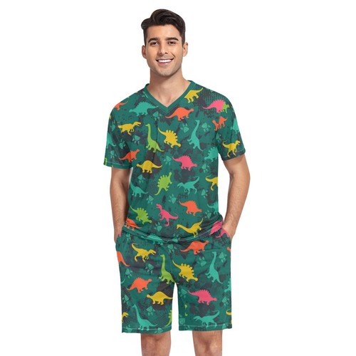 Men dinosaur pajamas set - men's,