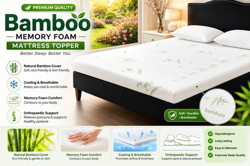 Bamboo memory foam - memory, mattress