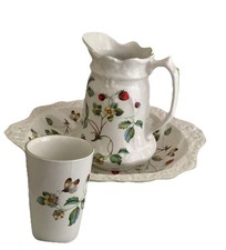 Vintage pitcher cup and bowl - pitcher,,