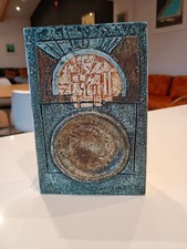 Troika Pottery slab vase by