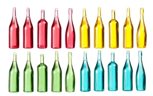 Assorted bottles dolls - bottles, ,