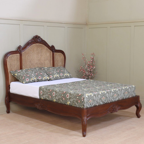 Rattan bed frame solid - bed,