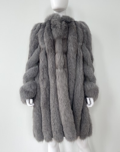 Real dyed blue - fur, coat