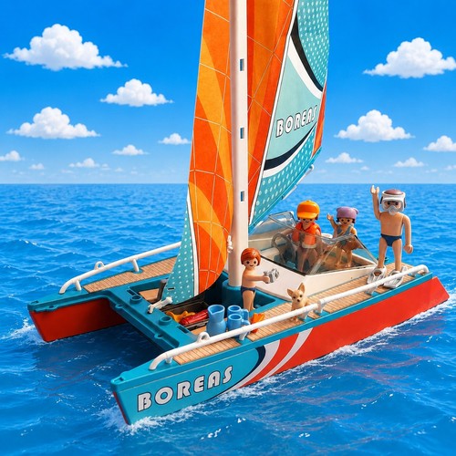 Playmobil catamaran sailboat - catamaran,