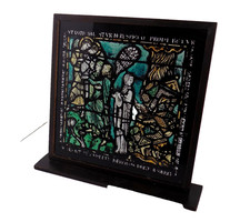 Modern Glass Panel Copy of Gothic Glass Church Window Religious Bible Story