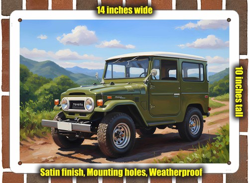 Metal sign 1970 toyota land - -,