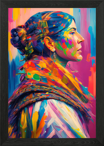 Native american art framed - american,