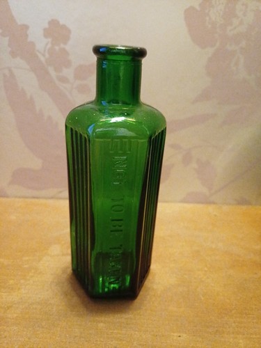 Antique green ribbed - antique,