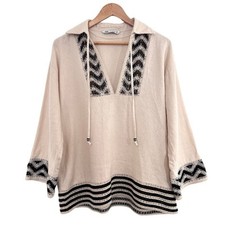 Zara Embroidered Crochet Top