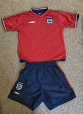 England 2002-04 Boys Shirt Reversable with Shorts Kids