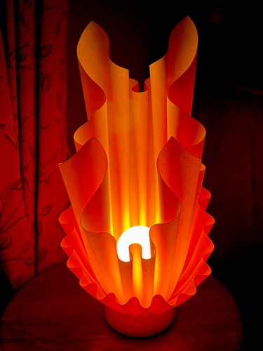 Vintage french orange - orange, lamp