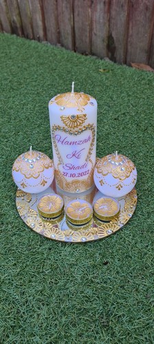 Islamic candle gift - gift, set,henna