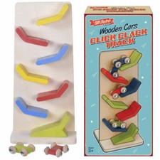 Retro Wooden Cars Click Clack Track