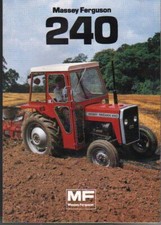1981 Massey Ferguson "240" 45hp Tractor Brochure Leaflet